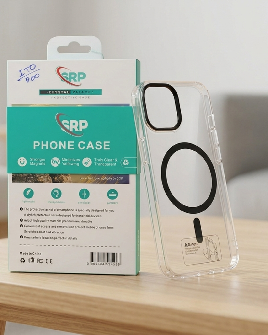 Transparent MagSafe phone case for mobile